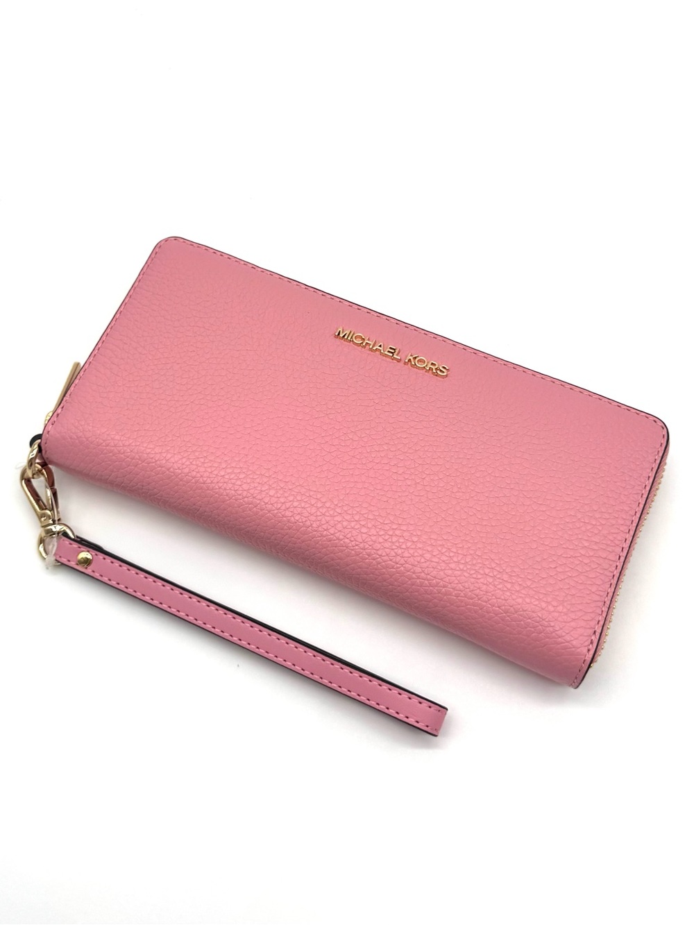 Michael Kors Jet Set Travel Large Leather Continental Wallet - Carnation Pink